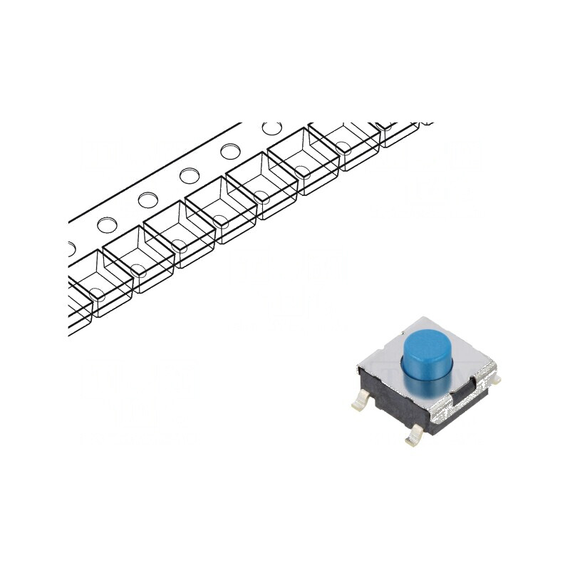 Microîntrerupător TACT SPST-NO 0,05A 24VDC SMD | Electronic-mag.ro | Componente Electronice Microîntrerupător TACT SPST-NO 0,05A 24VDC SMD | Electronic-mag.ro | Componente Electronice