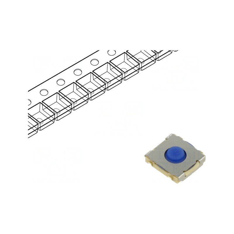 Microîntrerupător TACT SPST-NO 0,05A/24VDC SMT | Electronic-mag.ro | Componente Electronice