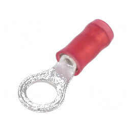 Vârf inelar M5 crimpat roşu pentru cablu 0,3-1,4mm² | Electronic-mag.ro | Componente Electronice