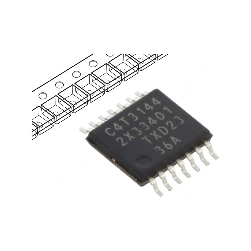 IC digital 4bit buffer declanșator linie translator SMD LVC | Electronic-mag.ro | Componente Electronice