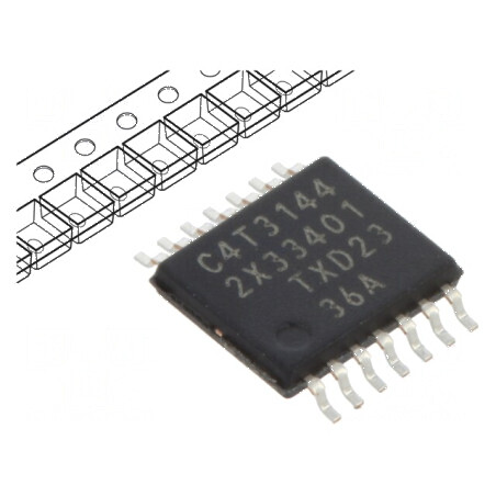 IC digital 4bit buffer declanșator linie translator SMD LVC | Electronic-mag.ro | Componente Electronice