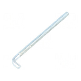 Cârlig drept din oțel zincat, lungime totală 100mm, filet 94mm | Electronic-mag.ro | Componente Electronice