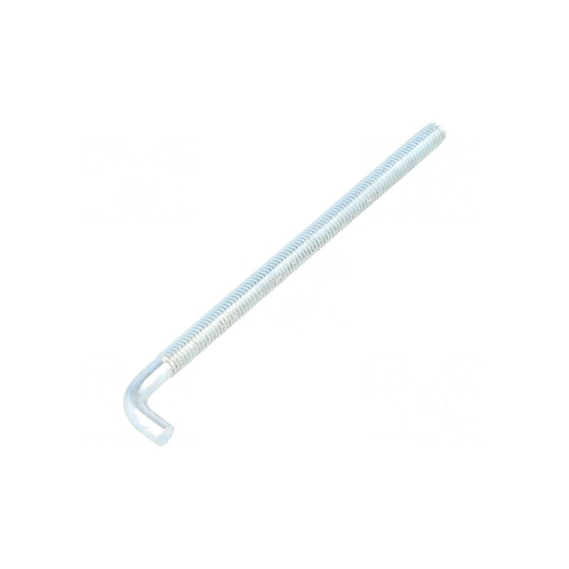 Cârlig drept din oțel zincat, lungime totală 100mm, filet 94mm | Electronic-mag.ro | Componente Electronice Cârlig drept din oțel zincat, lungime totală 100mm, filet 94mm | Electronic-mag.ro | Componente Electronice