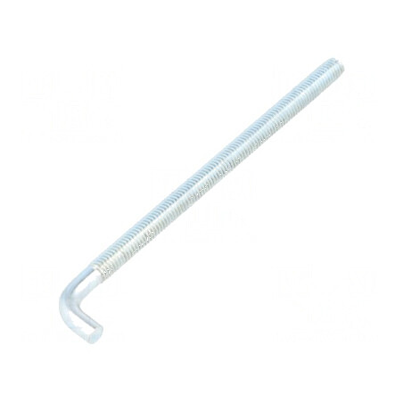 Cârlig drept din oțel zincat, lungime totală 100mm, filet 94mm | Electronic-mag.ro | Componente Electronice