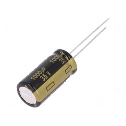 Condensator electrolitic low ESR THT 1000uF 35V Ø12x25mm | Electronic-mag.ro | Componente Electronice