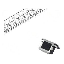 Microîntrerupător TACT SPST 0,015A/15VDC SMT Poz: 2 | Electronic-mag.ro | Componente Electronice