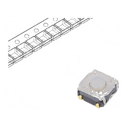 Microîntrerupător TACT SPST-NO 0,05A/32VDC SMT | Electronic-mag.ro | Componente Electronice