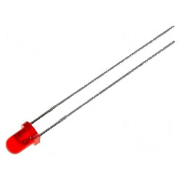 LED 3mm roșie cu clipire 12-20mcd 60° 22mA 2Hz | Electronic-mag.ro | Componente Electronice