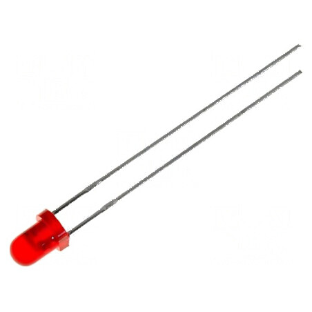 LED 3mm roșie cu clipire 12-20mcd 60° 22mA 2Hz | Electronic-mag.ro | Componente Electronice