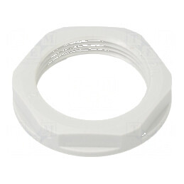 Piuliță PG21 36mm gri deschis pentru polistiren -20÷70°C Filet PG | Electronic-mag.ro | Componente Electronice