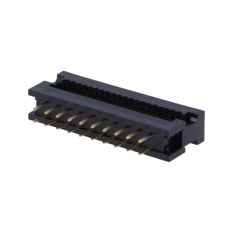 Conector IDC adaptor PIN 20 THT pentru cablu bandă 1,27mm | Electronic-mag.ro | Componente Electronice