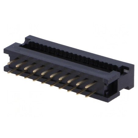 Conector IDC adaptor PIN 20 THT pentru cablu bandă 1,27mm | Electronic-mag.ro | Componente Electronice