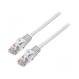 Patch cord U/UTP 5e 1m 26AWG CCA PVC gri | Electronic-mag.ro | Componente Electronice