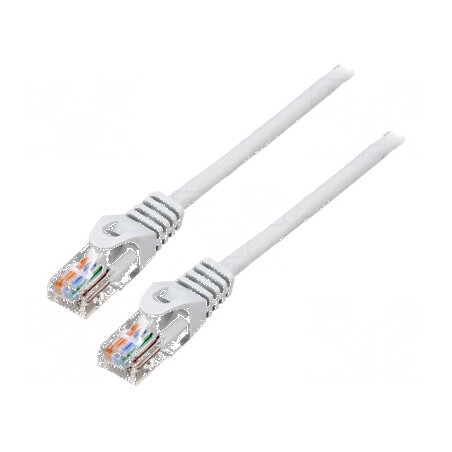 Patch cord U/UTP 5e 1m 26AWG CCA PVC gri | Electronic-mag.ro | Componente Electronice