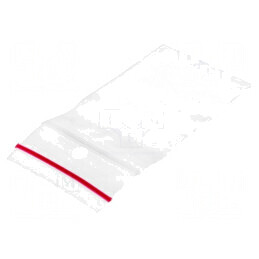 Pungă cu fermoar 60mm x 40mm 40um polietilenă | Electronic-mag.ro | Componente Electronice