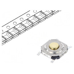 Microîntrerupător TACT SPST-NO 0,05A/12VDC SMT | Electronic-mag.ro | Componente Electronice