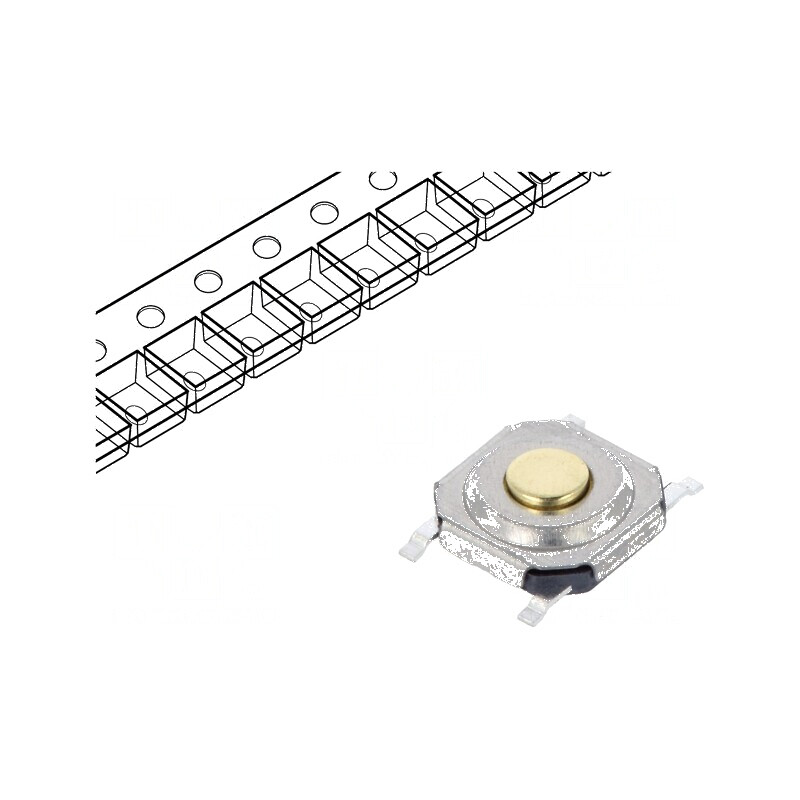 Microîntrerupător TACT SPST-NO 0,05A/12VDC SMT | Electronic-mag.ro | Componente Electronice Microîntrerupător TACT SPST-NO 0,05A/12VDC SMT | Electronic-mag.ro | Componente Electronice