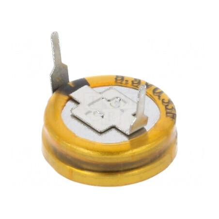 Supercondensator THT 330mF 5.5VDC Ø12x4.8mm | Electronic-mag.ro | Componente Electronice