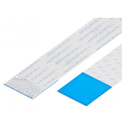 Bandă FFC Fire 12 P cablu 1mm contacte pe partea opusă | Electronic-mag.ro | Componente Electronice