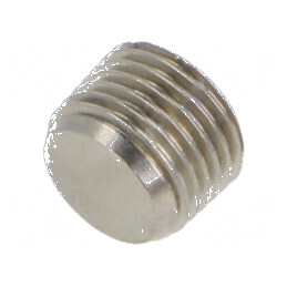 Dop filetat R 1/8 exterior alamă nichelată 7,5mm | Electronic-mag.ro | Componente Electronice