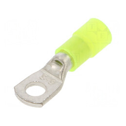 Inelar tubular M5 Ø 5,2mm pentru cablu cupru 4÷6mm2 crimpat | Electronic-mag.ro | Componente Electronice