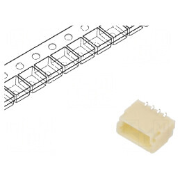 Conector cablu-placă soclu tată SH,SR 1mm PIN 4 SMT 50V 1A | Electronic-mag.ro | Componente Electronice
