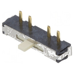 Comutator glisant 3 poziții SP3T 0,1A/12VDC ON-ON-ON THT CSS | Electronic-mag.ro | Componente Electronice