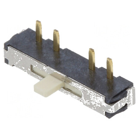 Comutator glisant 3 poziții SP3T 0,1A/12VDC ON-ON-ON THT CSS | Electronic-mag.ro | Componente Electronice