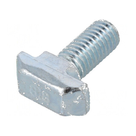Şurub oţel zinc M8 pentru profil, lăţime cant 10mm, lungime 20mm | Electronic-mag.ro | Componente Electronice