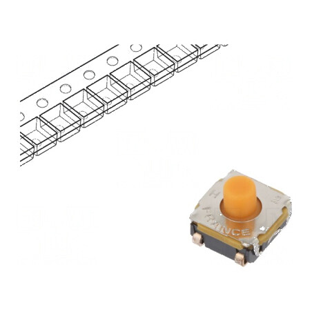 Microîntrerupător TACT SPST-NO 0,05A 32VDC SMT Poz: 2 | Electronic-mag.ro | Componente Electronice