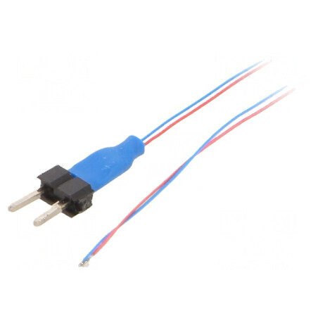 LED albastru 25-40mcd 120° cu cablu Term x2 1x0,5x0,4mm | Electronic-mag.ro | Componente Electronice