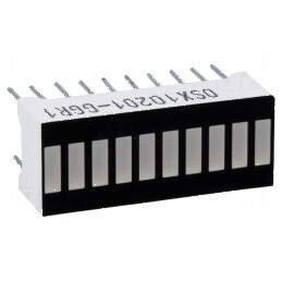 Afișaj LED riglă verde și roșie 25,5x10,2x7,9mm | Electronic-mag.ro | Componente Electronice