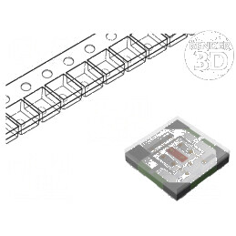 LED SMD 0404 RGB 1x1mm 120° 1,95V 25mA | Electronic-mag.ro | Componente Electronice