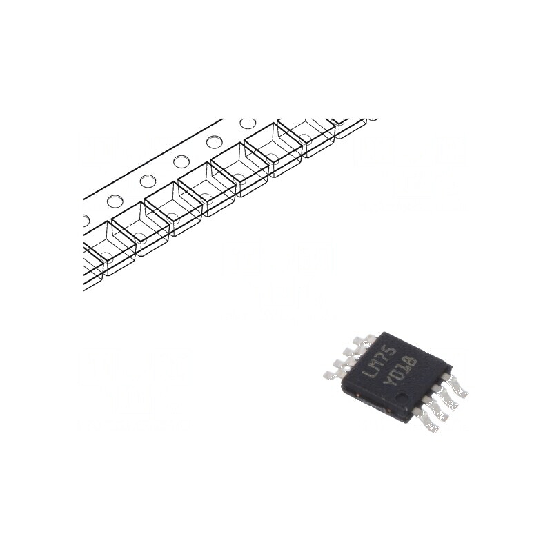 Senzor temperatură -55÷125°C MSOP8 SMD 9bit Acurat ±2°C | Electronic-mag.ro | Componente Electronice