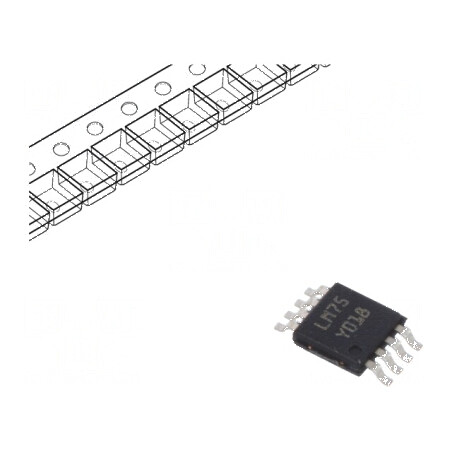 Senzor temperatură -55÷125°C MSOP8 SMD 9bit Acurat ±2°C | Electronic-mag.ro | Componente Electronice