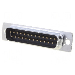 Mufă tată D-Sub PIN 25 cu cablu lipire Contacts bronz-fosfor | Electronic-mag.ro | Componente Electronice