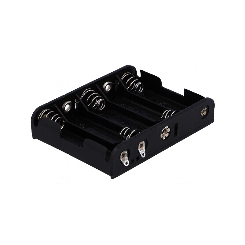 Suport AA R6 5 urechi lipire neagră | Electronic-mag.ro | Componente Electronice Suport AA R6 5 urechi lipire neagră | Electronic-mag.ro | Componente Electronice