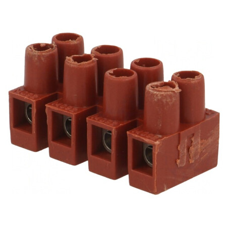Regletă conexiuni terminale cu șurub 2,5mm² 250V 4 piste | Electronic-mag.ro | Componente Electronice