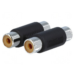 Adaptor RCA mono dublu x2 - soclu pe ambele părţi | Electronic-mag.ro | Componente Electronice