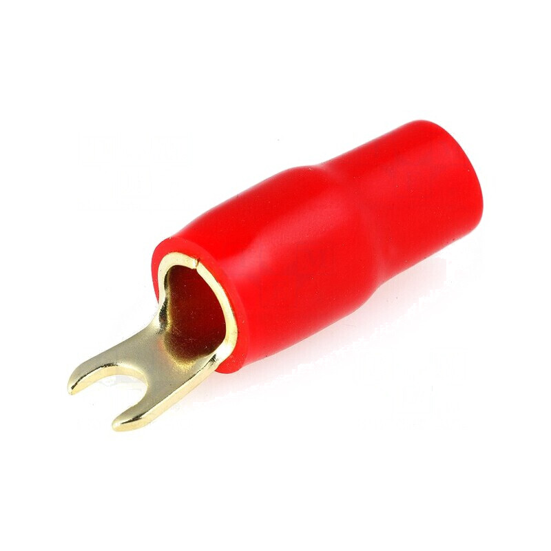 Terminal furcă M4 20mm² aurit izolat roșu | Electronic-mag.ro | Componente Electronice Terminal furcă M4 20mm² aurit izolat roșu | Electronic-mag.ro | Componente Electronice