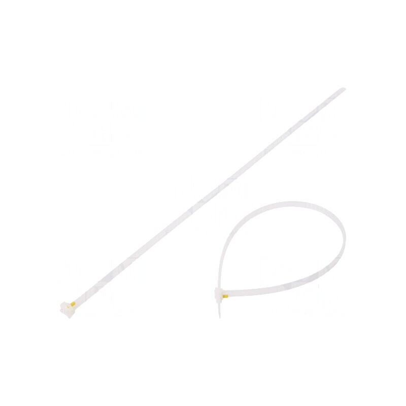 Colier de strângere poliamidă 360mm 6,1mm 490N naturală | Electronic-mag.ro | Componente Electronice