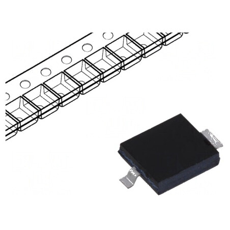 Fotodiodă SMD 880nm 60° 150mW 2nA neagră | Electronic-mag.ro | Componente Electronice