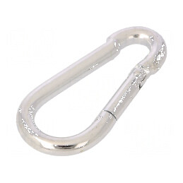 Carabină din oțel pentru cabluri, lungime 70mm, zincată, diametru 7mm | Electronic-mag.ro | Componente Electronice