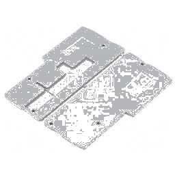 Capac final gri 2,2mm x 33,8mm x 74,4mm | Electronic-mag.ro | Componente Electronice