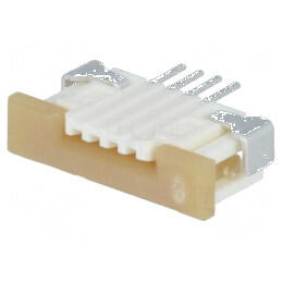 Conector FFC/FPC orizontal 4 contacte inferioare ZIF | Electronic-mag.ro | Componente Electronice
