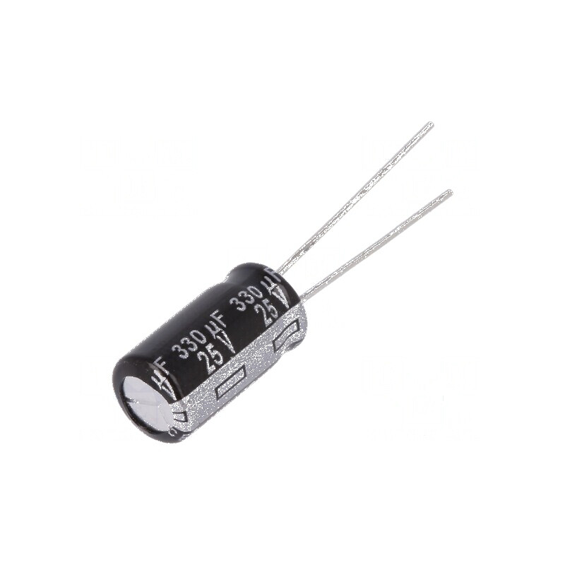 Condensator electrolitic THT 330uF 25V 8x15mm ±20% 10000h | Electronic-mag.ro | Componente Electronice Condensator electrolitic THT 330uF 25V 8x15mm ±20% 10000h | Electronic-mag.ro | Componente Electronice