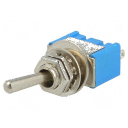Comutator basculant 2 SPDT ON-ON 3A/250VAC pentru lipit | Electronic-mag.ro | Componente Electronice
