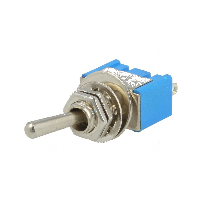 Comutator basculant 2 SPDT ON-ON 3A/250VAC pentru lipit | Electronic-mag.ro | Componente Electronice