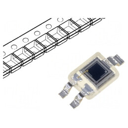 Fotodiodă IR PIN DIL SMD 850nm 380-1100nm 1nA 120mW | Electronic-mag.ro | Componente Electronice