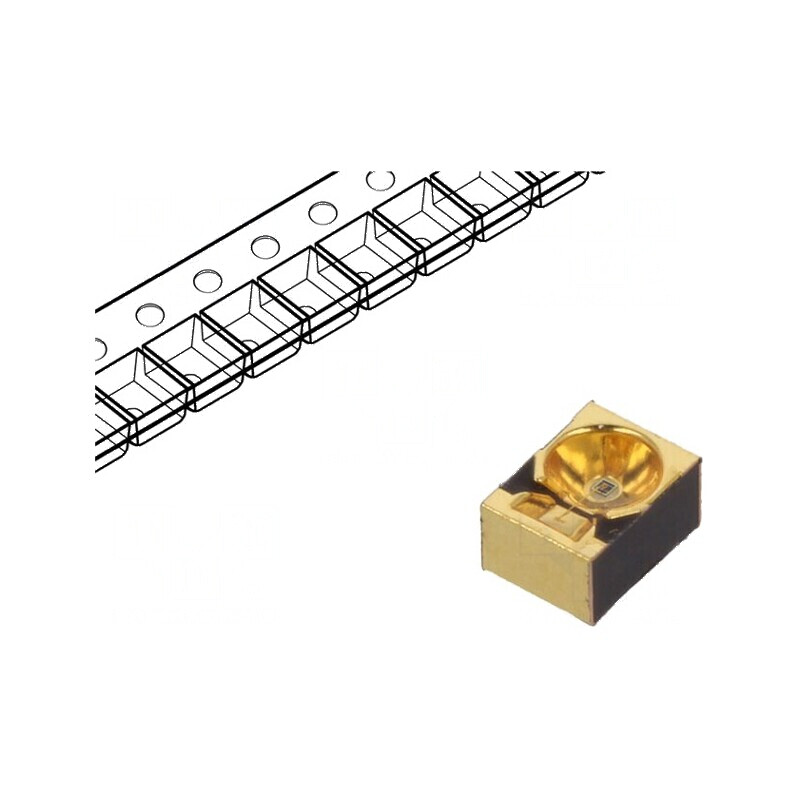 Emițător IR 860nm 900mW 15° SMD 100mA 1,5÷1,8V Transparent | Electronic-mag.ro | Componente Electronice